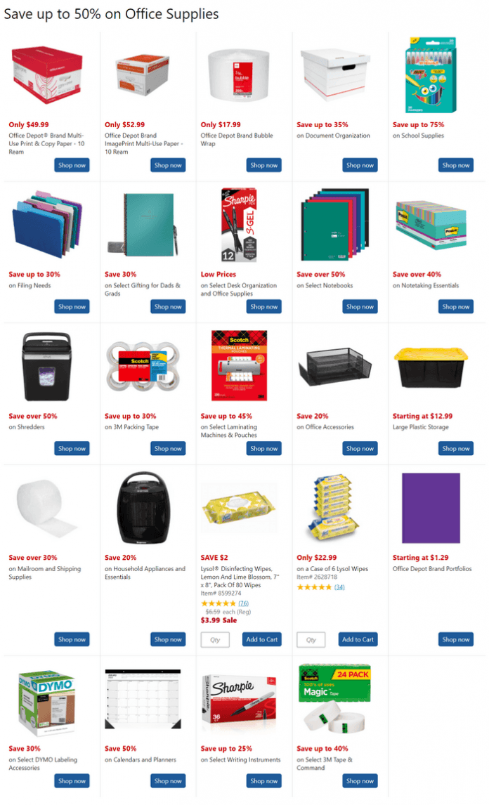 Office Depot Memorial Day Flyer Sale
