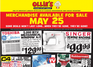 Ollie’s Weekly Ad May 25 – Jun 01, 2022