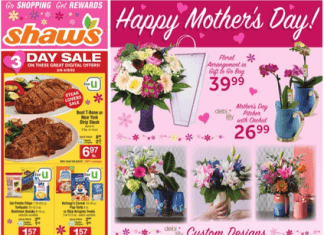 Shaw’s Weekly Ad May 06 – May 12, 2022 (Mother’s Day Promotion Included)