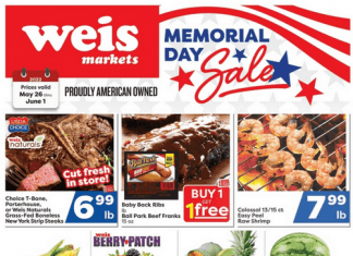Weis Markets Weekly Sale May 26 – June 01, 2022