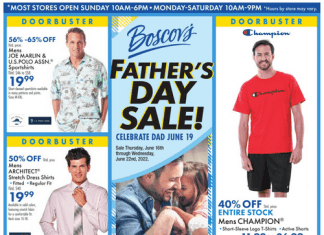 Boscov’s Father’s Day Sale Jun 16 – Jun 22, 2022