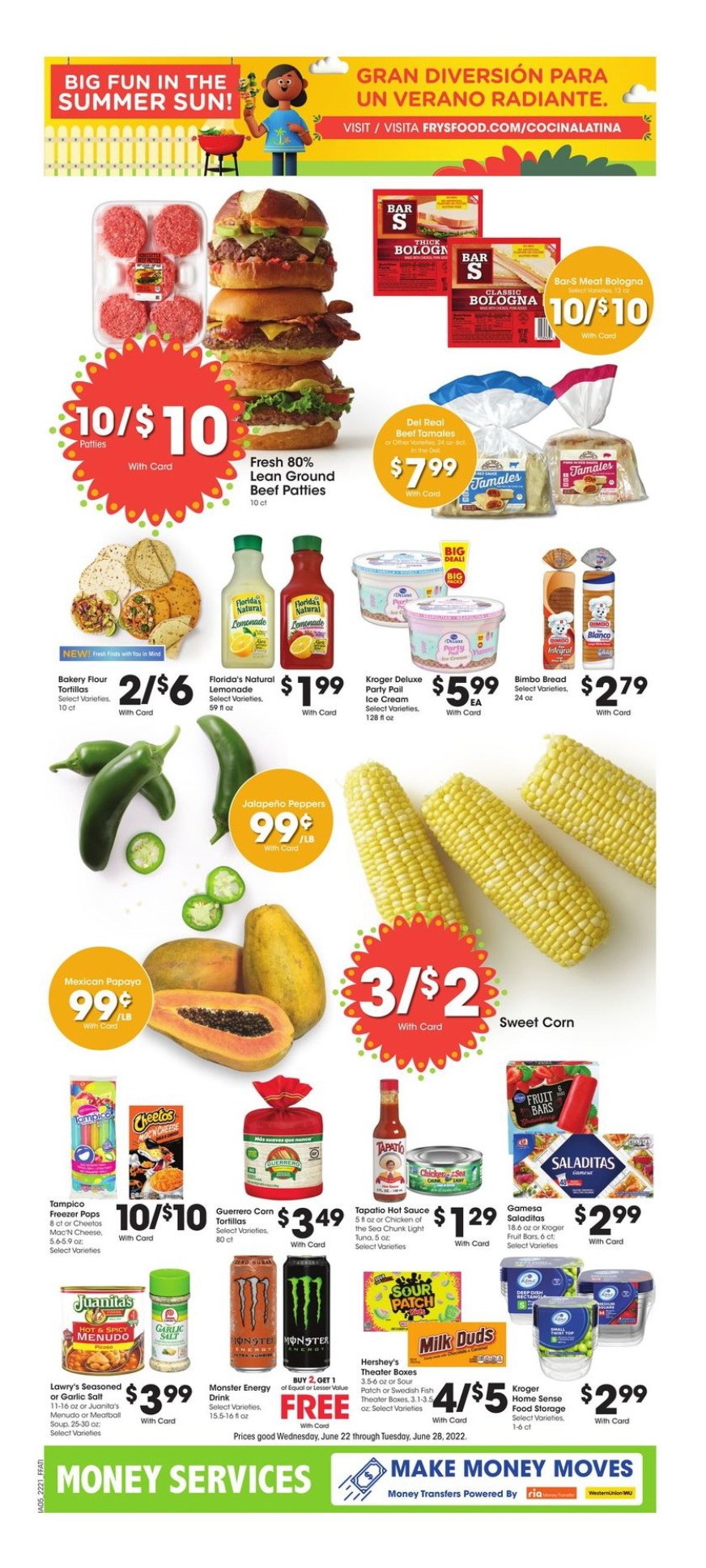 Fry's Food Weekly Ad Jun 22 Jun 28, 2022
