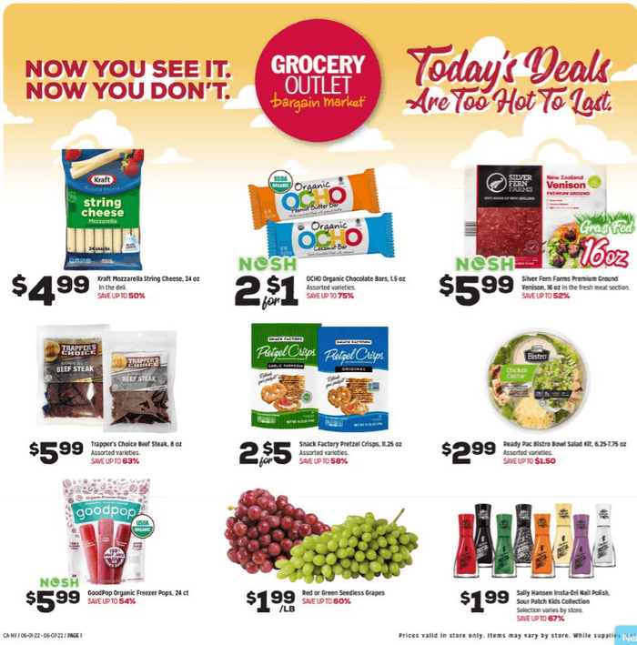 Grocery Outlet Weekly Ad Jun 01 Jun 07, 2022