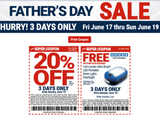 Harbor Freight Father’s Day Sale Jun 17 – Jul 19, 2022