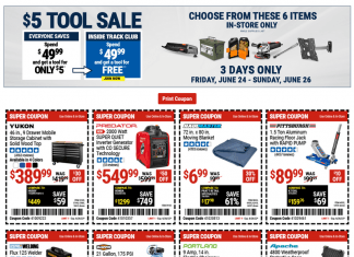 Harbor Freight Three-Day Tool Sale Jun 24 – Jun 26, 2022
