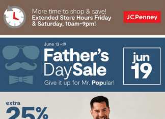 JCPenney Father’s Day Sale Jun 13 – Jun 19, 2022
