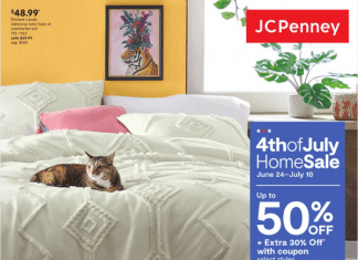 JCPenney 4th of July Home Sale Jun 24 – Jul 10, 2022