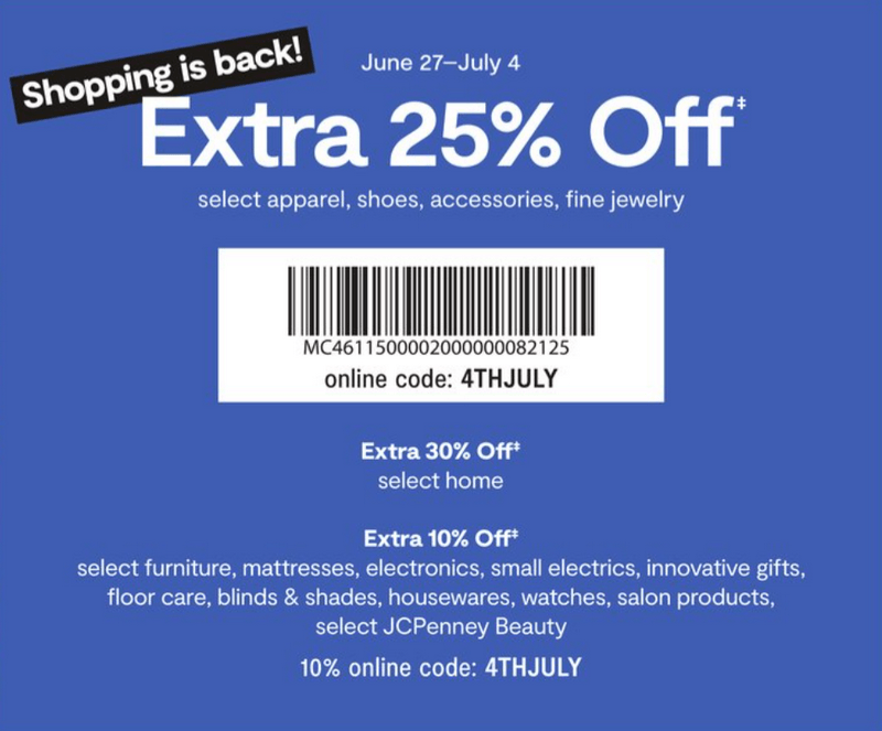 jcpenney 4th of july sales