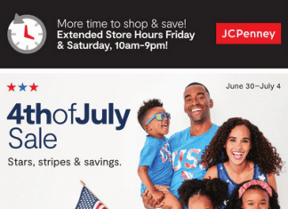 JCPenney 4th of July Sale Jun 30 – Jul 04, 2022