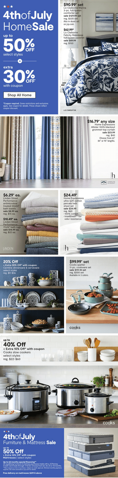 jcpenney 4th of july sales