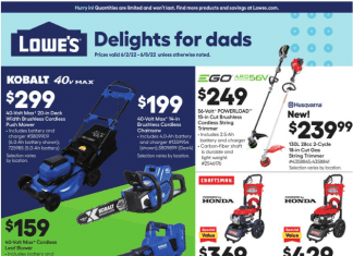 Lowe’s Weekly Ad Jun 02 – Jun 08, 2022