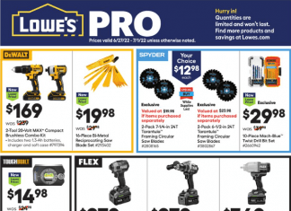 Lowe’s Weekly Pro Ad Jun 27 – Jul 01, 2022