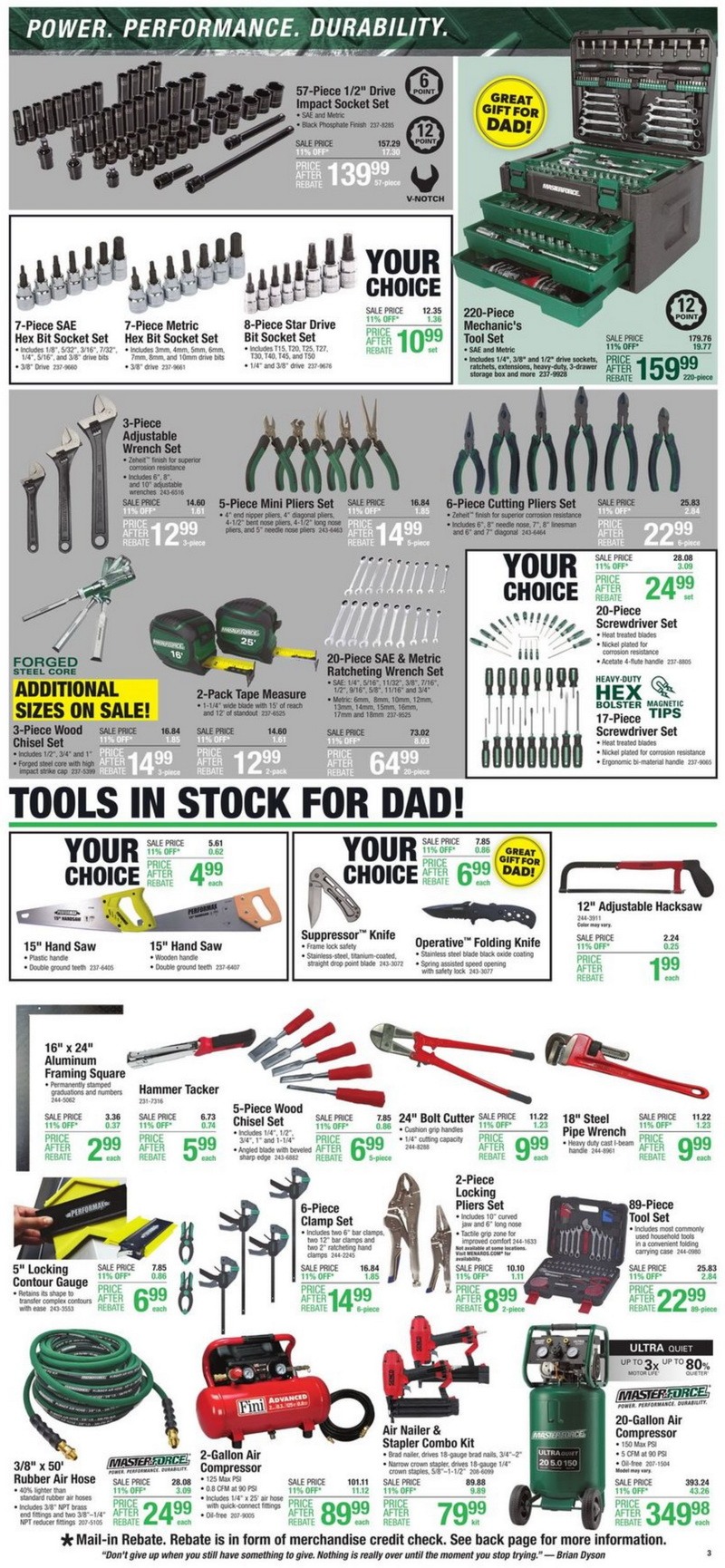 Menards Tools for Dad Sale Jun 09 Jun 18, 2022