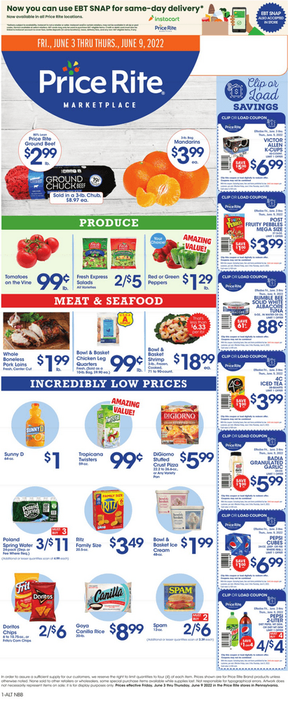 Price Rite Weekly Ad Jun 03 – Jun 09, 2022