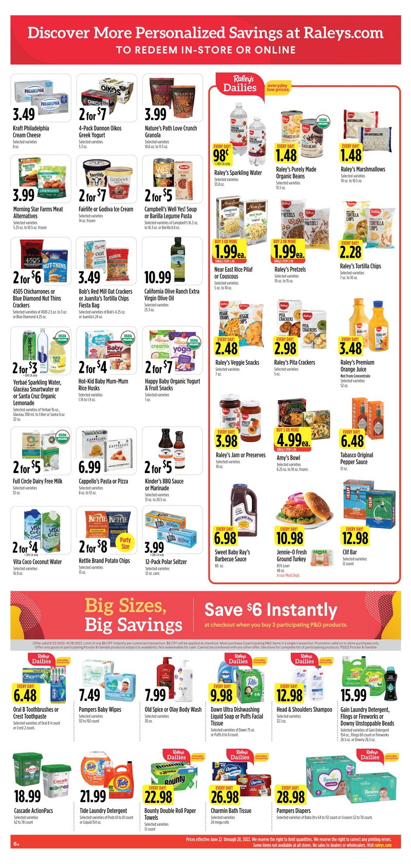Raley's Supermarkets Weekly Ad Jun 22 – Jun 28, 2022