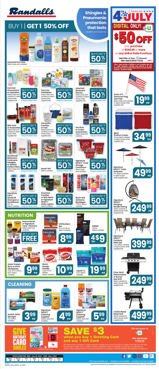 Randalls Weekly Ad Jun 29 Jul 05, 2022