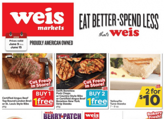 Weis Markets Weekly Sale Jun 09 – Jun 15, 2022
