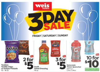 Weis Markets Three Day Ad Jun 24 – Jun 26, 2022