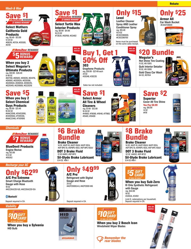 AutoZone Monthly Circular Jul 26 Aug 22, 2022