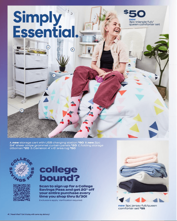 Bed Bath & Beyond College Savings Flyer Sale Jul 11 Jul 24, 2022