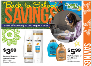 County Market Back to School Ad Jul 27 – Aug 02, 2022