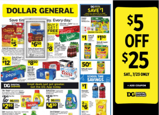 Dollar General Weekly Ad Jul 17 – Jul 23, 2022