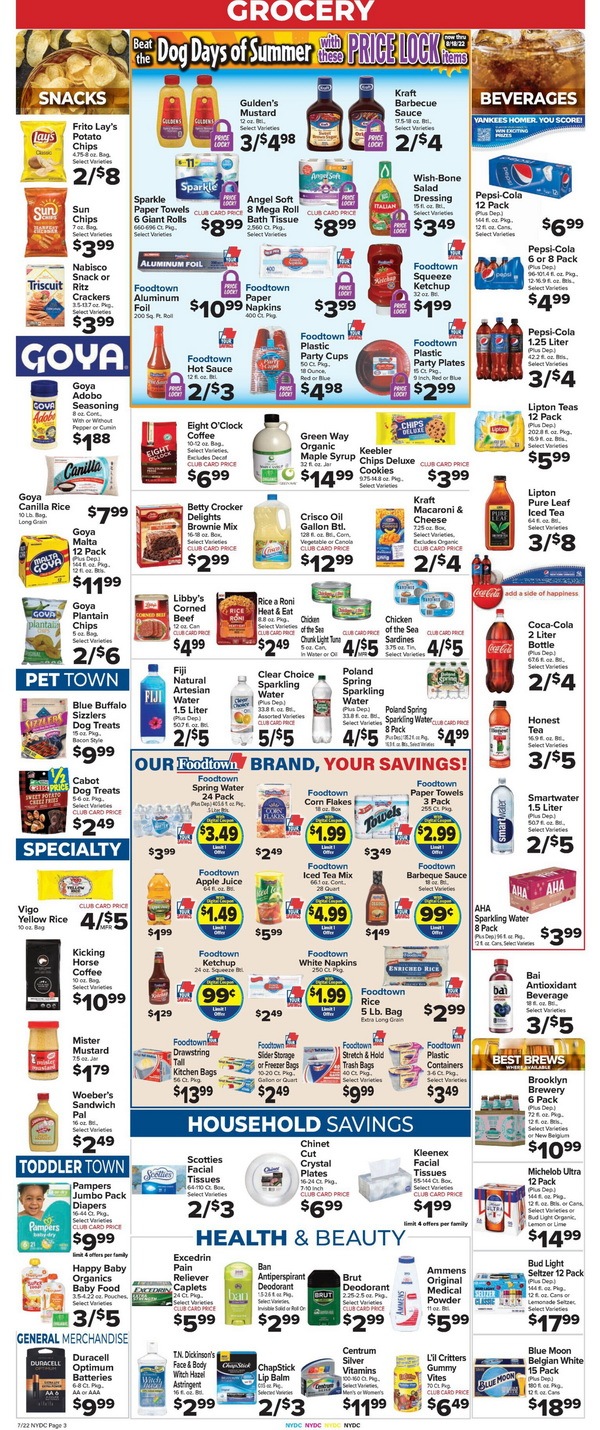 Foodtown Weekly Ad Jul 22 – Jul 28, 2022