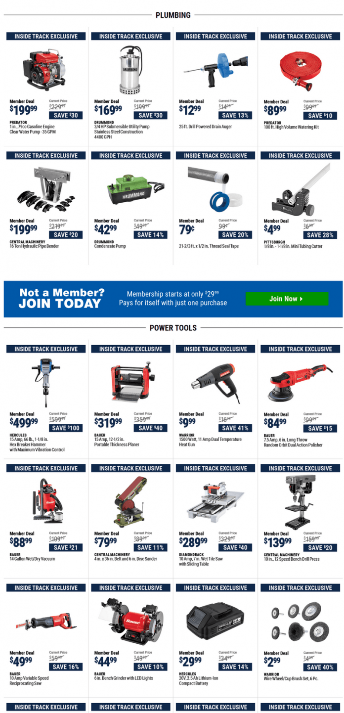Harbor Freight Inside Track Saving Jul 22 Jul 24, 2022