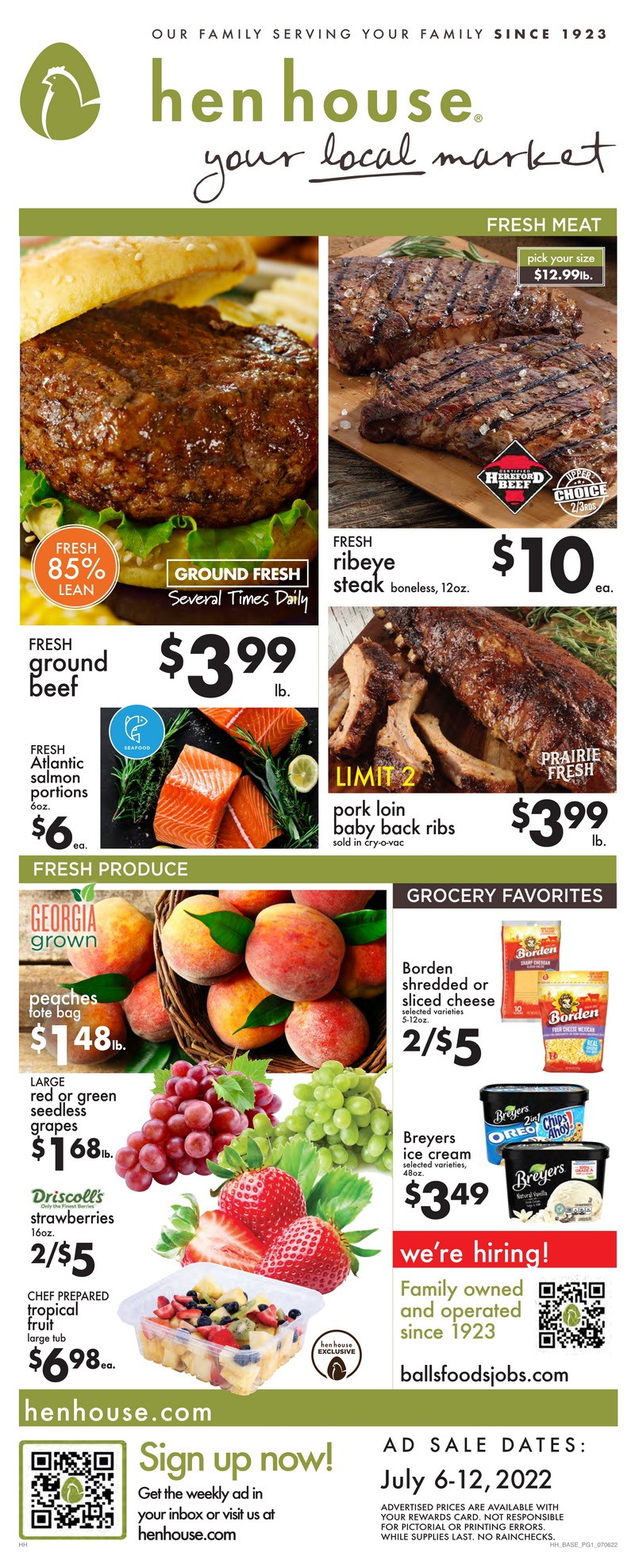 Hen House Weekly Ad Jul 06 Jul 12, 2022