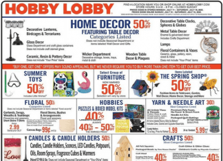 Hobby Lobby Weekly Ad Jul 10 – Jul 16, 2022