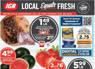 IGA Weekly Ad Jul 20 – Jul 26, 2022