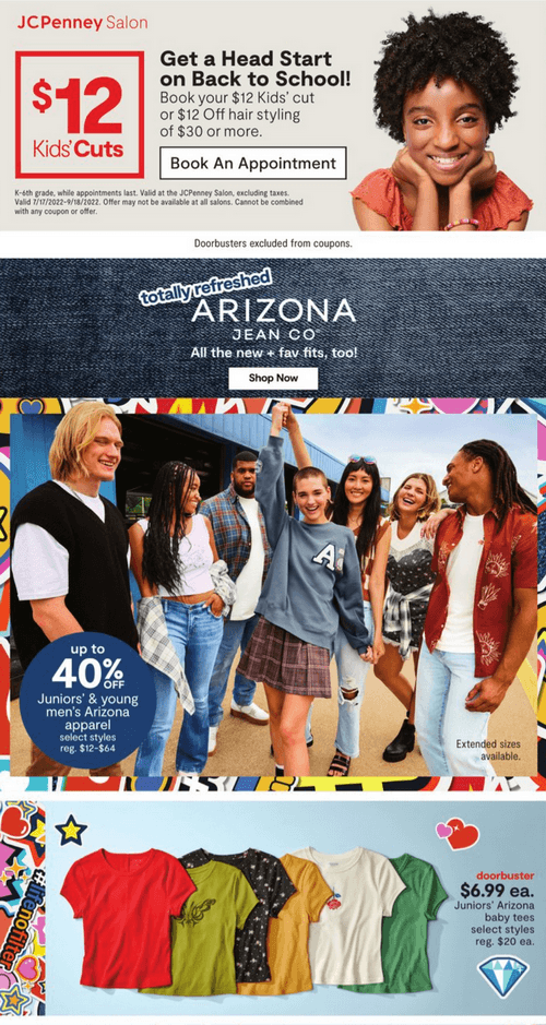 JCPenney Back to School Sale Jul 25 Aug 03, 2022