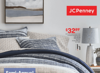 JCPenney Semiannual Home Sale Jul 18 – Aug 07, 2022