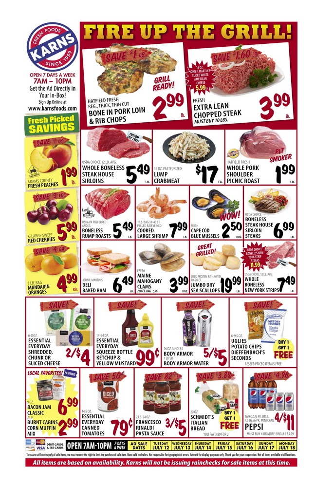 Karns Quality Foods Weekly Ad Jul 12 Jul 18, 2022