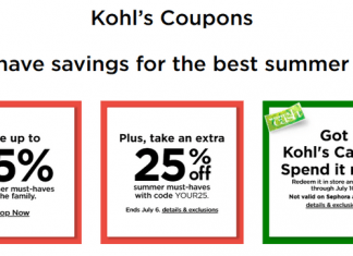 Kohl’s Coupon Sale Until Jul 06, 2022