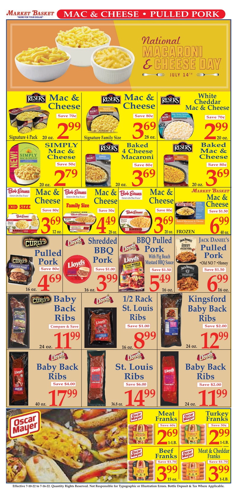 Market Basket Weekly Flyer Jul 10 Jul 16, 2022