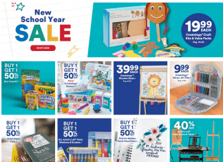 Michaels Back to School Flyer Sale