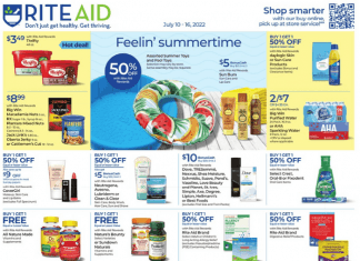 Rite Aid Weekly Ad Jul 10 – Jul 16, 2022