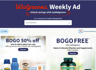 Walgreens Weekly Ad Jul 17 – Jul 23, 2022