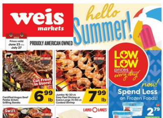 Weis Markets Weekly Sale Jul 23 – Jul 27, 2022