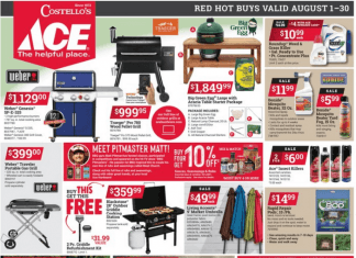 ACE Hardware Red Hot Buy Sale Aug 01 – Aug 30, 2022