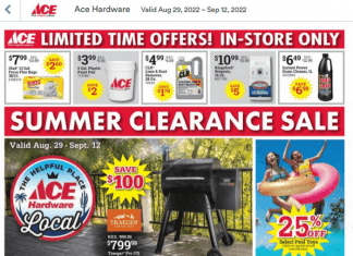 ACE Hardware Weekly Ad Aug 29 – Sep 12, 2022