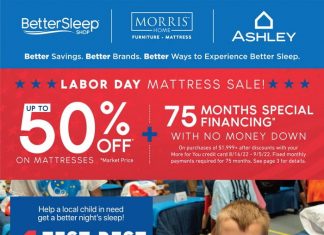 Ashley Furniture HomeStore Labor Day Flyer Sale