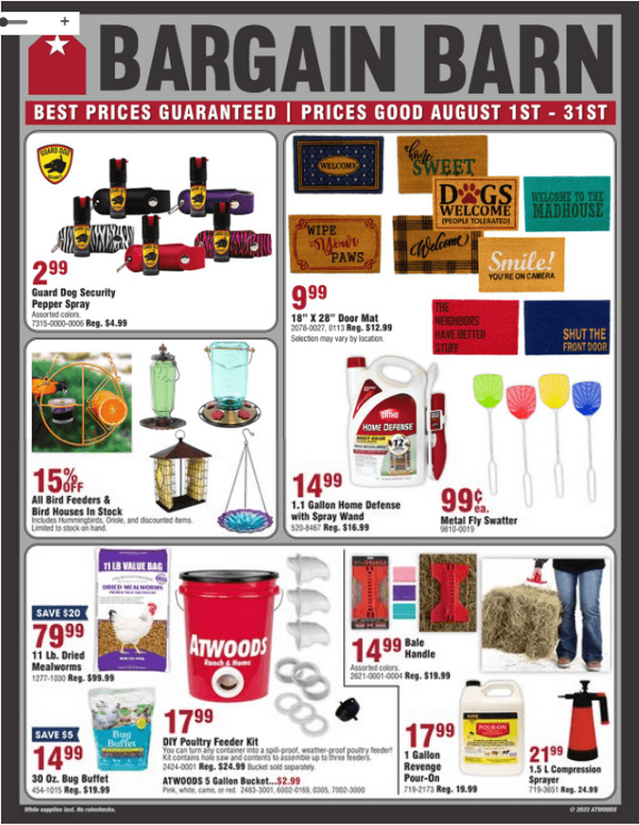 Atwoods Monthly Ad Aug 01 Aug 31, 2022