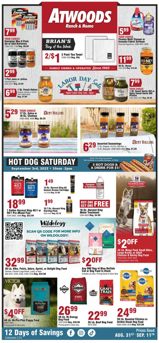 Atwoods Weekly Ad Aug 31 Sep 11, 2022