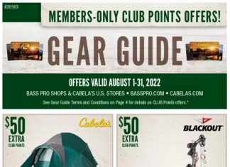 Bass Pro Shops August Gear Guide Aug 01 – Aug 31, 2022