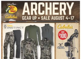 Bass Pro Shops August Archery Gear Up Sale Aug 04 – Aug 17, 2022