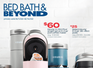 Bed Bath & Beyond Monthly Ad Aug 01 – Aug 14, 2022