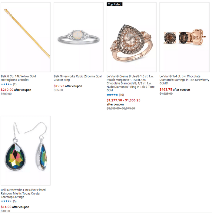 Belk Fine Jewelry & Belk Silverworks Sale Aug 19 Aug 21, 2022