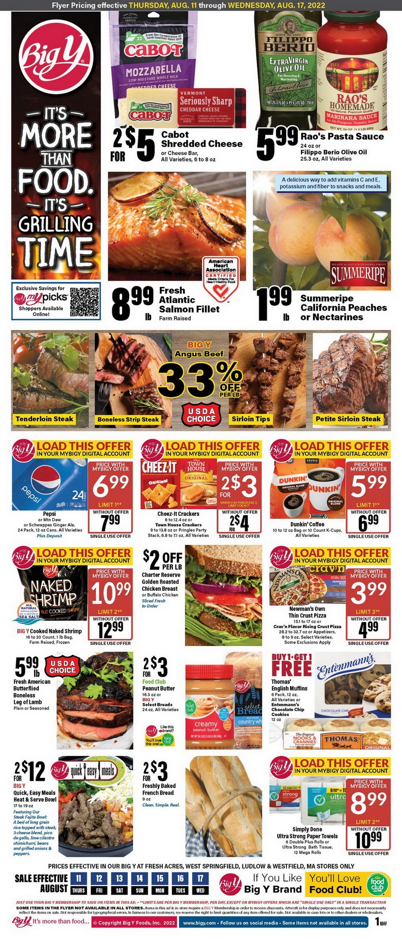 Big Y Weekly Ad Aug 11 Aug 17, 2022